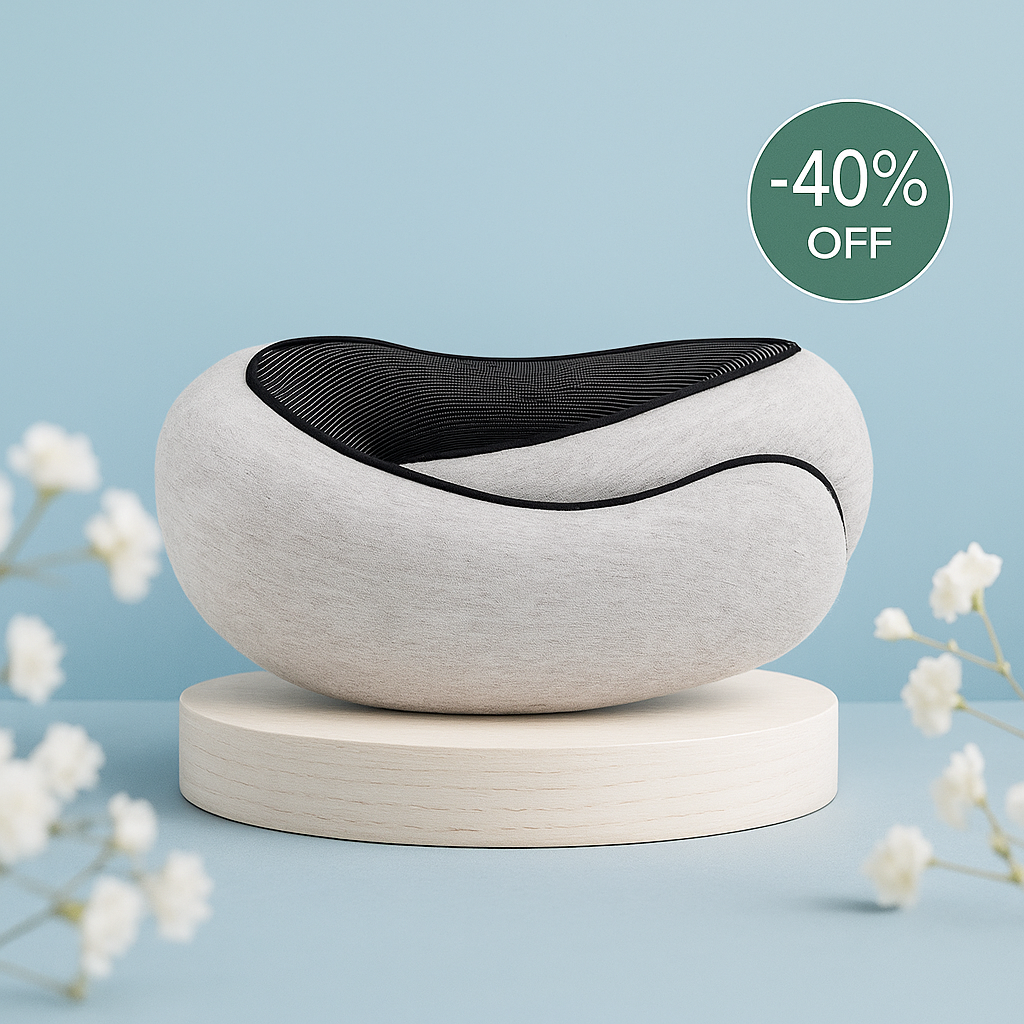 Oreiller de voyage en U à mémoire de forme