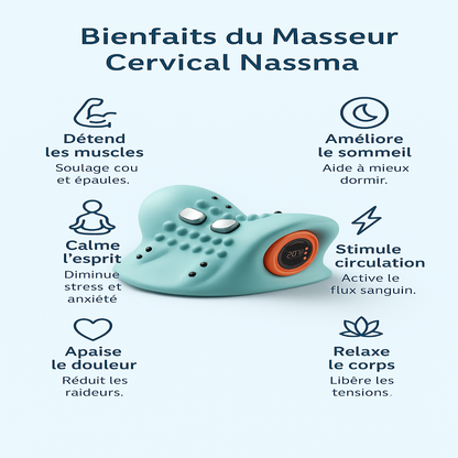 Masseur cervicale Nassma – Expérience de confort  de relaxation